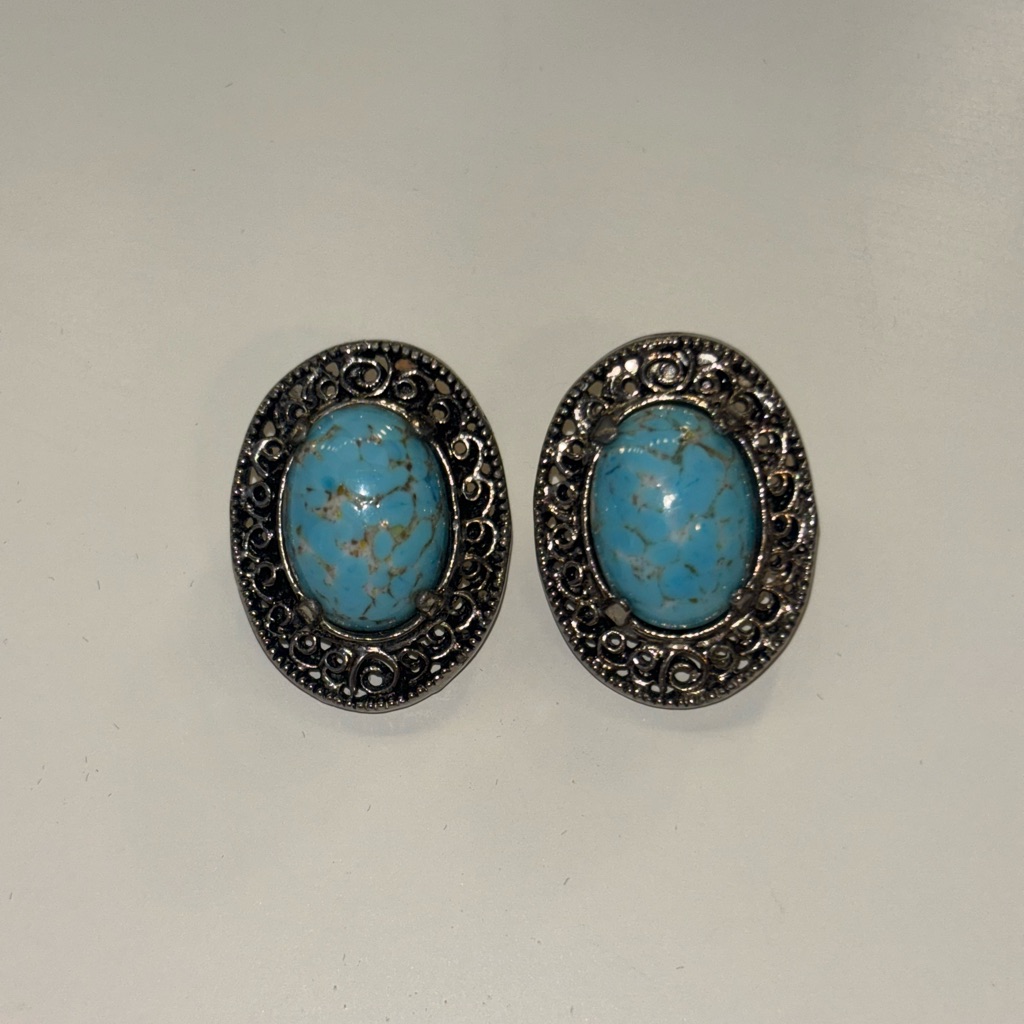 Turquoise Clip On Earrings 130$
